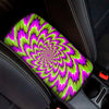Green Explosion Moving Optical Illusion Car Center Console Cover