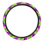 Green Explosion Moving Optical Illusion Car Steering Wheel Cover