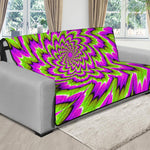 Green Explosion Moving Optical Illusion Futon Protector