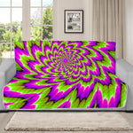 Green Explosion Moving Optical Illusion Futon Protector