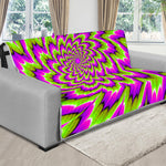 Green Explosion Moving Optical Illusion Futon Protector