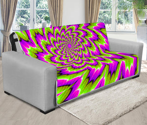 Green Explosion Moving Optical Illusion Futon Protector