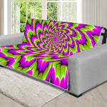 Green Explosion Moving Optical Illusion Futon Protector