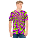 Green Explosion Moving Optical Illusion Men's T-Shirt