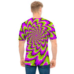 Green Explosion Moving Optical Illusion Men's T-Shirt