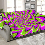 Green Explosion Moving Optical Illusion Sofa Protector