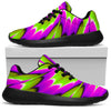 Green Explosion Moving Optical Illusion Sport Shoes GearFrost