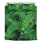 Green Fern Leaf Print Duvet Cover Bedding Set