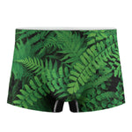 Green Fern Leaf Print Men's Boxer Briefs