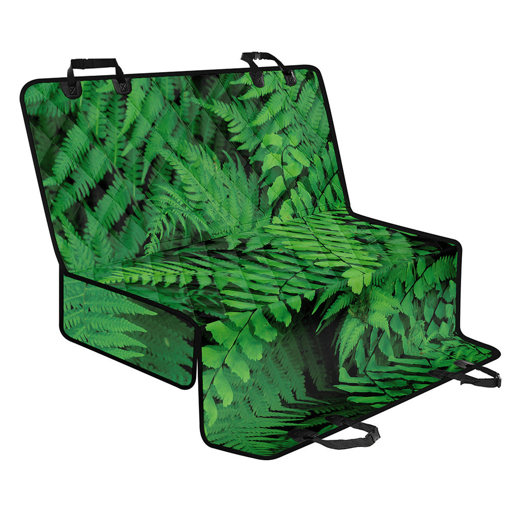 Green Fern Leaf Print Pet Car Back Seat Cover
