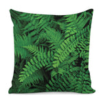Green Fern Leaf Print Pillow Cover