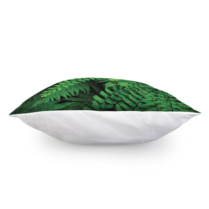Green Fern Leaf Print Pillow Cover
