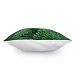 Green Fern Leaf Print Pillow Cover