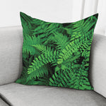 Green Fern Leaf Print Pillow Cover