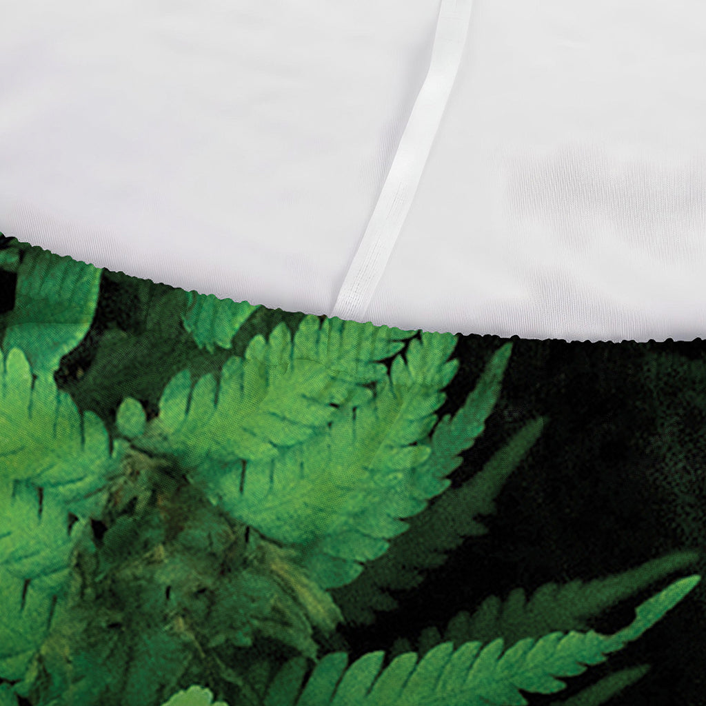 Green Fern Leaf Print Sofa Cover