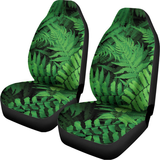 Green Fern Leaf Print Universal Fit Car Seat Covers