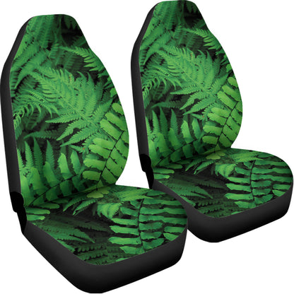 Green Fern Leaf Print Universal Fit Car Seat Covers