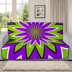 Green Flower Moving Optical Illusion Futon Protector