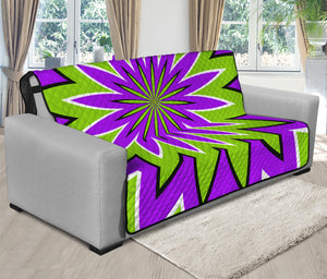 Green Flower Moving Optical Illusion Futon Protector