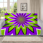 Green Flower Moving Optical Illusion Futon Protector