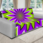 Green Flower Moving Optical Illusion Futon Protector