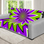 Green Flower Moving Optical Illusion Futon Protector