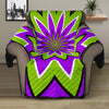 Green Flower Moving Optical Illusion Recliner Protector