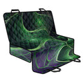 Green Fractal Print Pet Car Back Seat Cover