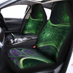 Green Fractal Print Universal Fit Car Seat Covers