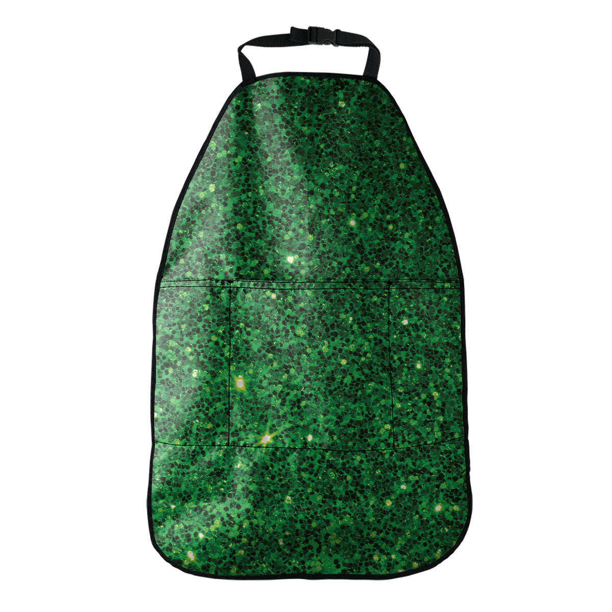 Green Glitter Artwork Print (NOT Real Glitter) Car Seat Organizers