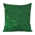 Green (NOT Real) Glitter Print Pillow Cover