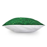 Green Glitter Artwork Print (NOT Real Glitter) Pillow Cover