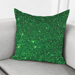 Green Glitter Artwork Print (NOT Real Glitter) Pillow Cover