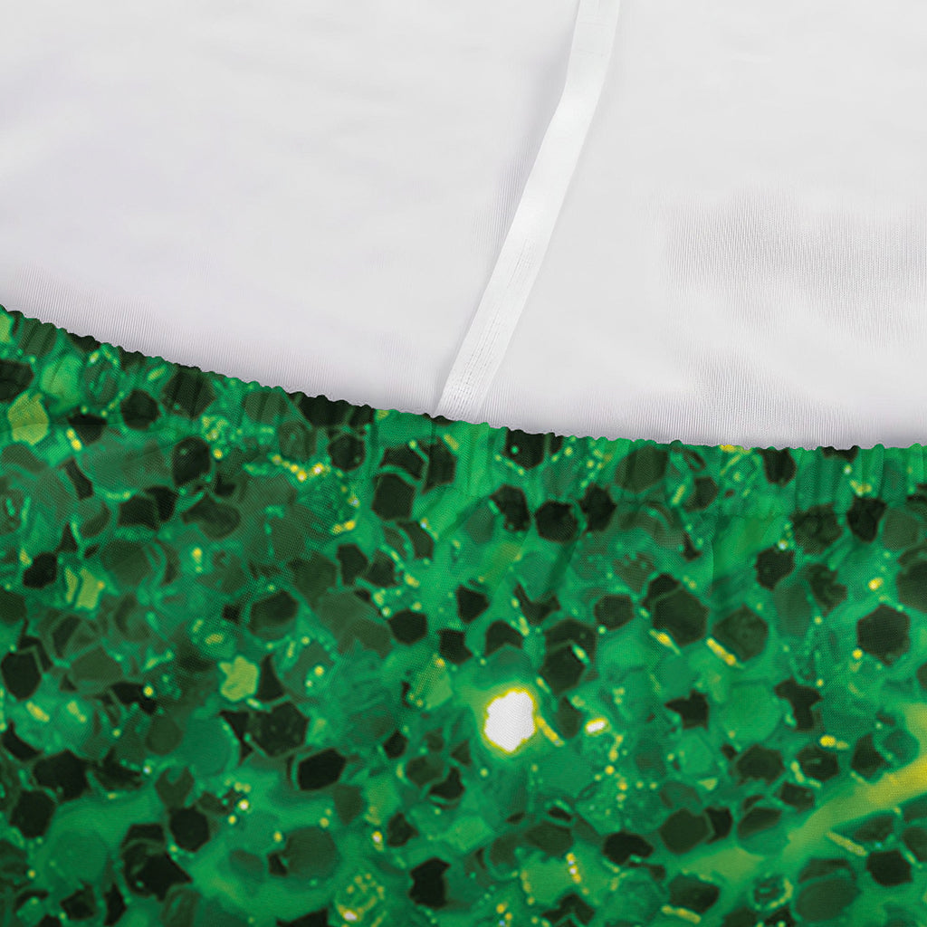 Green Glitter Artwork Print (NOT Real Glitter) Sofa Cover
