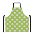 Green Golf Ball Pattern Print Apron