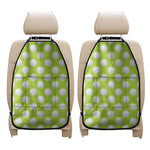 Green Golf Ball Pattern Print Car Seat Organizers
