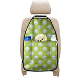 Green Golf Ball Pattern Print Car Seat Organizers