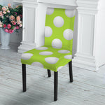 Green Golf Ball Pattern Print Dining Chair Slipcover