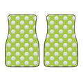 Green Golf Ball Pattern Print Front Car Floor Mats
