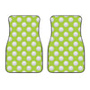 Green Golf Ball Pattern Print Front Car Floor Mats