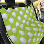 Green Golf Ball Pattern Print Pet Car Back Seat Cover