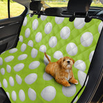 Green Golf Ball Pattern Print Pet Car Back Seat Cover