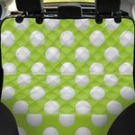 Green Golf Ball Pattern Print Pet Car Back Seat Cover