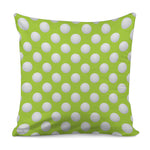 Green Golf Ball Pattern Print Pillow Cover