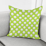 Green Golf Ball Pattern Print Pillow Cover