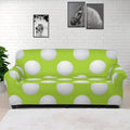 Green Golf Ball Pattern Print Sofa Cover