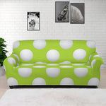 Green Golf Ball Pattern Print Sofa Cover