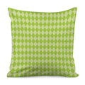 Green Harlequin Pattern Print Pillow Cover
