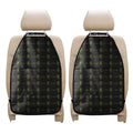 Green Heartbeat Pattern Print Car Seat Organizers