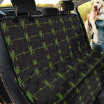 Green Heartbeat Pattern Print Pet Car Back Seat Cover